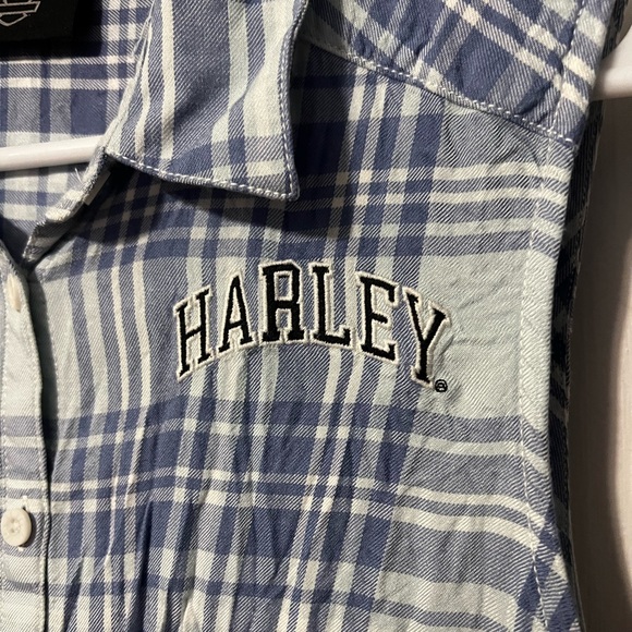Harley Davidson Button Up Top - Picture 2 of 7